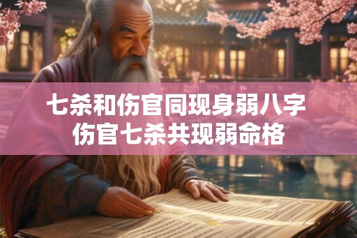 七杀和伤官同现身弱八字 伤官七杀共现弱命格