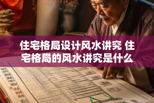 住宅格局设计风水讲究 住宅格局的风水讲究是什么