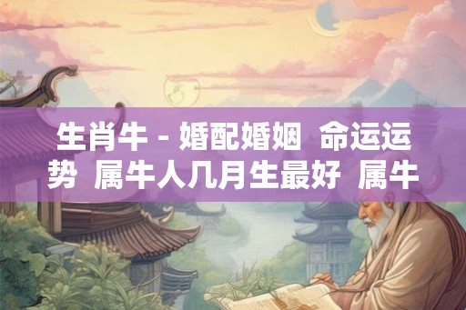 生肖牛 - 婚配婚姻  命运运势  属牛人几月生最好  属牛今年多大