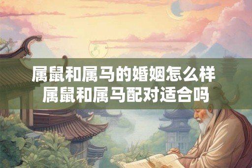 属鼠和属马的婚姻怎么样 属鼠和属马配对适合吗