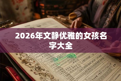 2026年文静优雅的女孩名字大全 2026年文静优雅的女孩名字大全