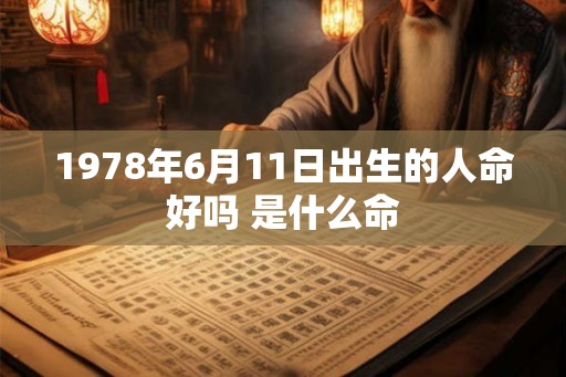 1978年6月11日出生的人命好吗 是什么命 1978年6月11日出生的人命好吗 是什么命