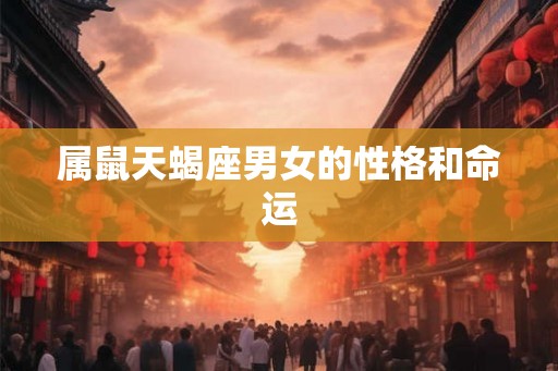 属鼠天蝎座男女的性格和命运