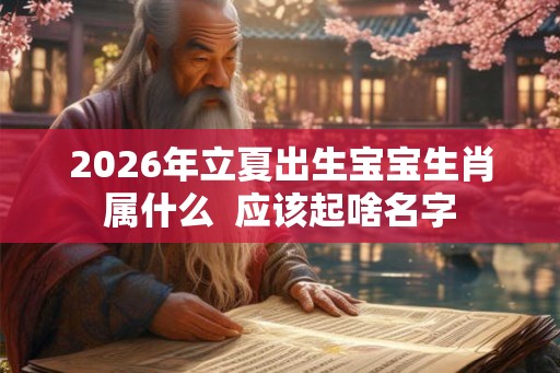2026年立夏出生宝宝生肖属什么  应该起啥名字