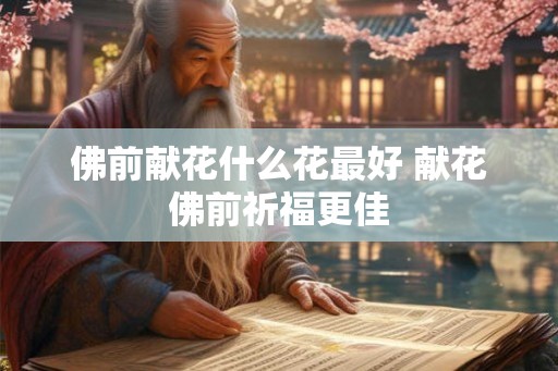 佛前献花什么花最好 献花佛前祈福更佳