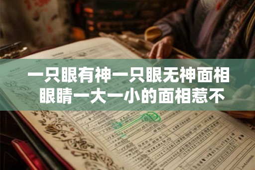 一只眼有神一只眼无神面相  眼睛一大一小的面相惹不得