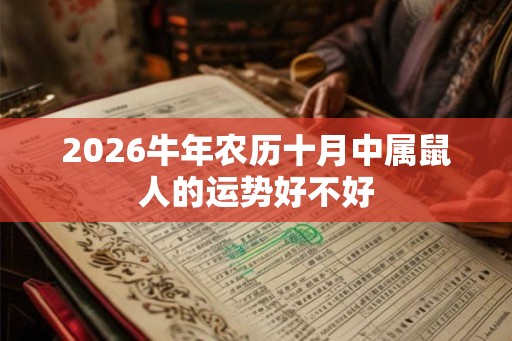 2026牛年农历十月中属鼠人的运势好不好