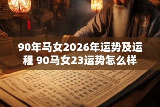 90年马女2026年运势及运程 90马女23运势怎么样