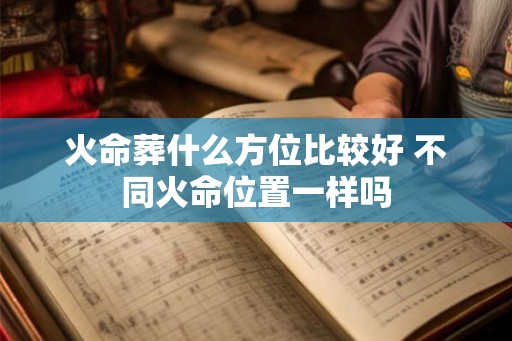 火命葬什么方位比较好 不同火命位置一样吗