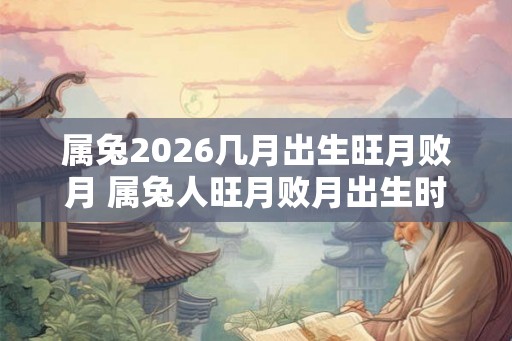 属兔2026几月出生旺月败月 属兔人旺月败月出生时间
