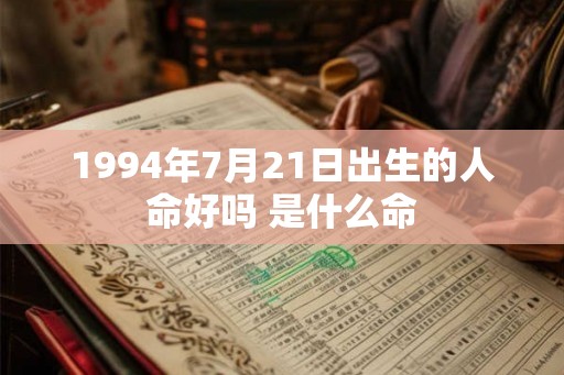 1994年7月21日出生的人命好吗 是什么命