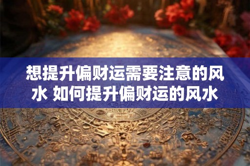 想提升偏财运需要注意的风水 如何提升偏财运的风水