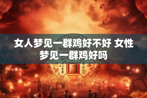 女人梦见一群鸡好不好 女性梦见一群鸡好吗