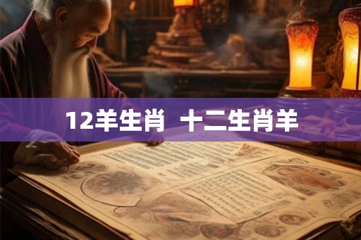 12羊生肖  十二生肖羊