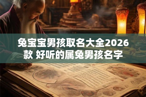 兔宝宝男孩取名大全2026款 好听的属兔男孩名字 兔宝宝男孩取名大全2026款 好听的属兔男孩名字