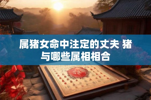 属猪女命中注定的丈夫 猪与哪些属相相合