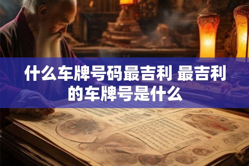 什么车牌号码最吉利 最吉利的车牌号是什么 什么车牌号码最吉利 最吉利的车牌号是什么
