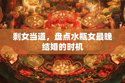 剩女当道，盘点水瓶女最晚结婚的时机