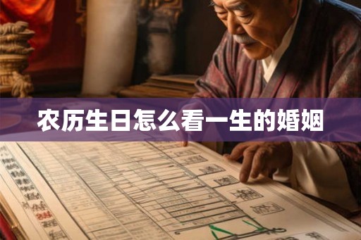 农历生日怎么看一生的婚姻