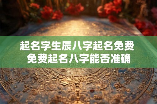 起名字生辰八字起名免费 免费起名八字能否准确 起名字生辰八字起名免费 免费起名八字能否准确