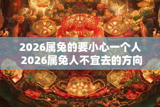 2026属兔的要小心一个人 2026属兔人不宜去的方向