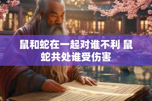 鼠和蛇在一起对谁不利 鼠蛇共处谁受伤害