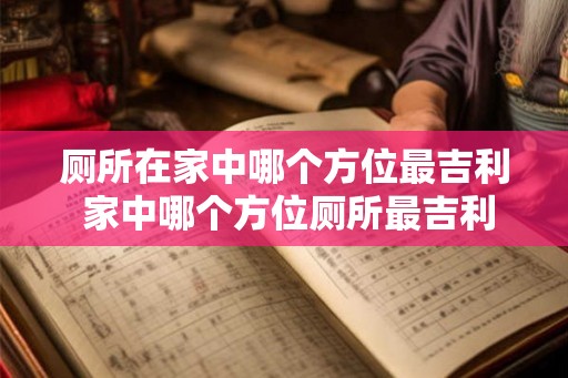 厕所在家中哪个方位最吉利 家中哪个方位厕所最吉利
