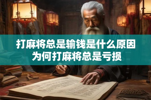 打麻将总是输钱是什么原因 为何打麻将总是亏损