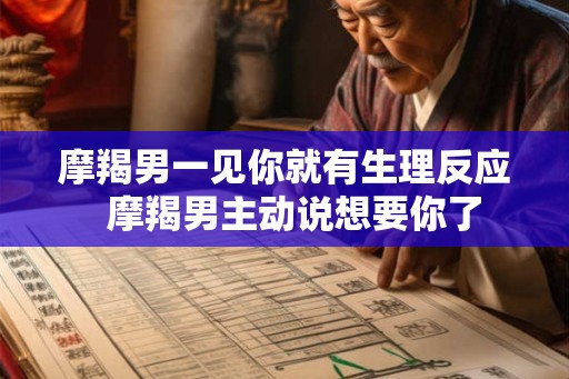 摩羯男一见你就有生理反应 摩羯男主动说想要你了 摩羯男一见你就有生理反应 摩羯男主动说想要你了