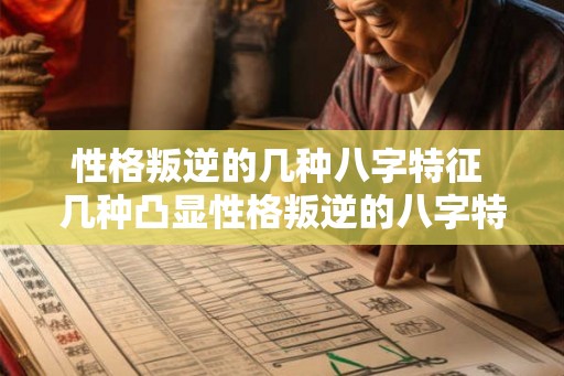 性格叛逆的几种八字特征 几种凸显性格叛逆的八字特征