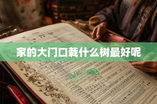 家的大门口栽什么树最好呢