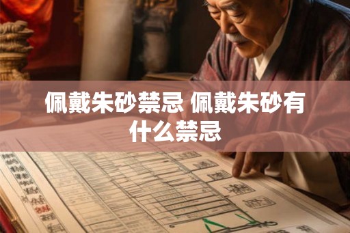 佩戴朱砂禁忌 佩戴朱砂有什么禁忌