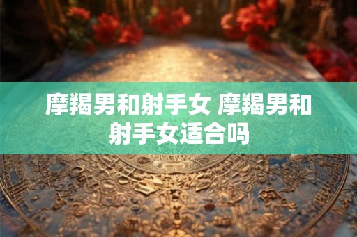 摩羯男和射手女 摩羯男和射手女适合吗