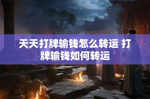 天天打牌输钱怎么转运 打牌输钱如何转运