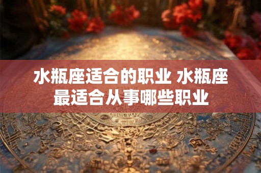 水瓶座适合的职业 水瓶座最适合从事哪些职业 水瓶座适合的职业 水瓶座最适合从事哪些职业