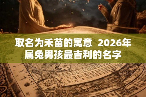 取名为禾苗的寓意  2026年属兔男孩最吉利的名字