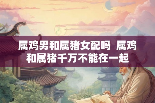 属鸡男和属猪女配吗  属鸡和属猪千万不能在一起