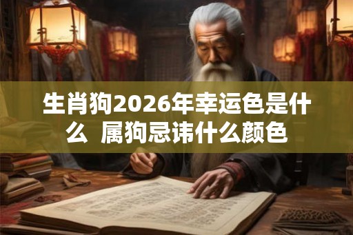 生肖狗2026年幸运色是什么  属狗忌讳什么颜色