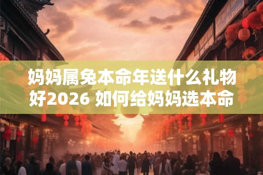 妈妈属兔本命年送什么礼物好2026 如何给妈妈选本命年礼物 妈妈属兔本命年送什么礼物好2026 如何给妈妈选本命年礼物