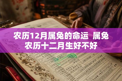 农历12月属兔的命运  属兔农历十二月生好不好