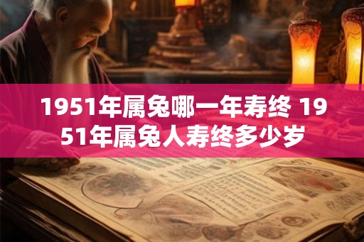 1951年属兔哪一年寿终 1951年属兔人寿终多少岁