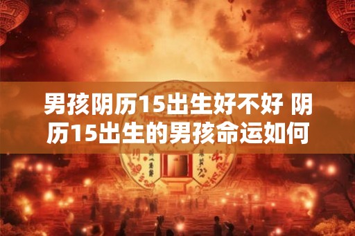 男孩阴历15出生好不好 阴历15出生的男孩命运如何