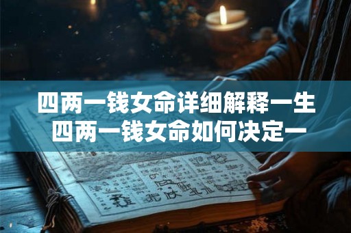 四两一钱女命详细解释一生 四两一钱女命如何决定一生