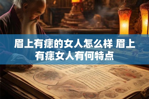 眉上有痣的女人怎么样 眉上有痣女人有何特点