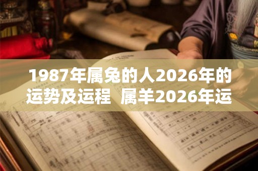 1987年属兔的人2026年的运势及运程  属羊2026年运势及运程
