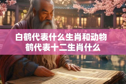 白鹤代表什么生肖和动物  鹤代表十二生肖什么