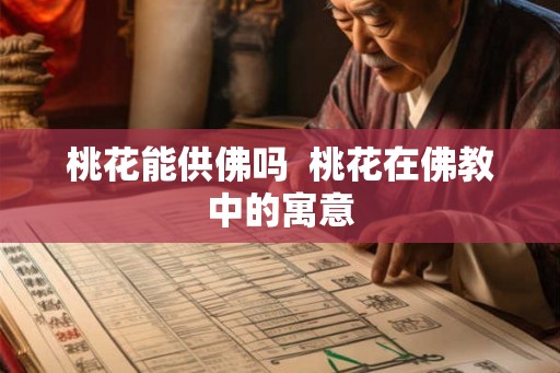 桃花能供佛吗  桃花在佛教中的寓意