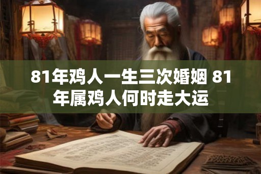 81年鸡人一生三次婚姻 81年属鸡人何时走大运