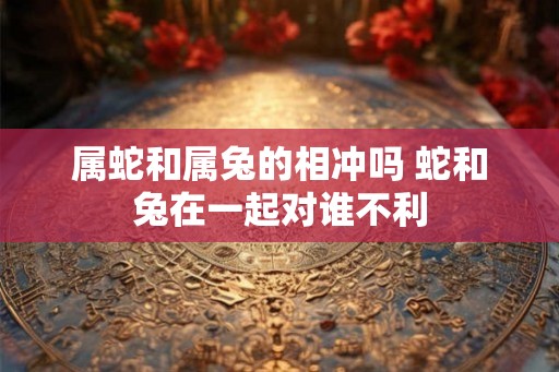 属蛇和属兔的相冲吗 蛇和兔在一起对谁不利
