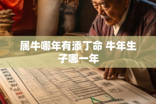 属牛哪年有添丁命 牛年生子哪一年 属牛哪年有添丁命 牛年生子哪一年